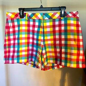 Slazenger Ladies Golf Shorts - Multi Color Plaid